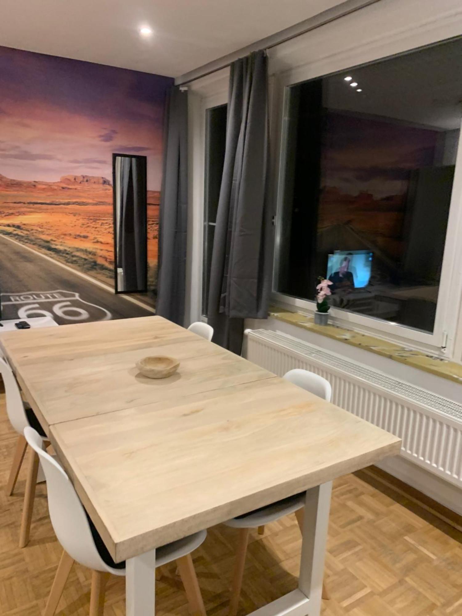 Mainpark Apartment 4 Schlafzimmer Bis Zu 10 Personen Direkt Ueber Aschaffapartment Bei Aschaffenburg Mainaschaff Eksteriør billede