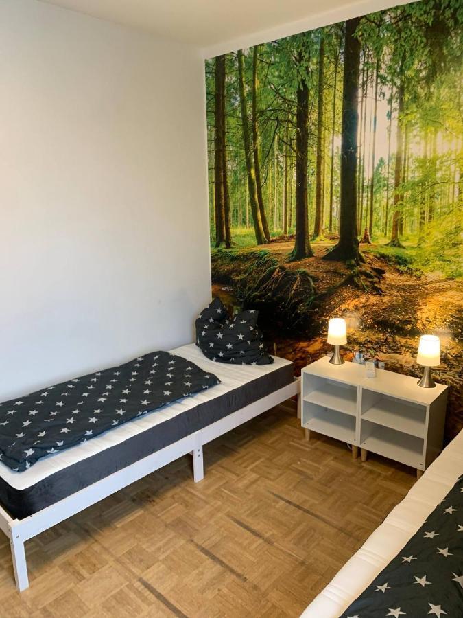 Mainpark Apartment 4 Schlafzimmer Bis Zu 10 Personen Direkt Ueber Aschaffapartment Bei Aschaffenburg Mainaschaff Eksteriør billede